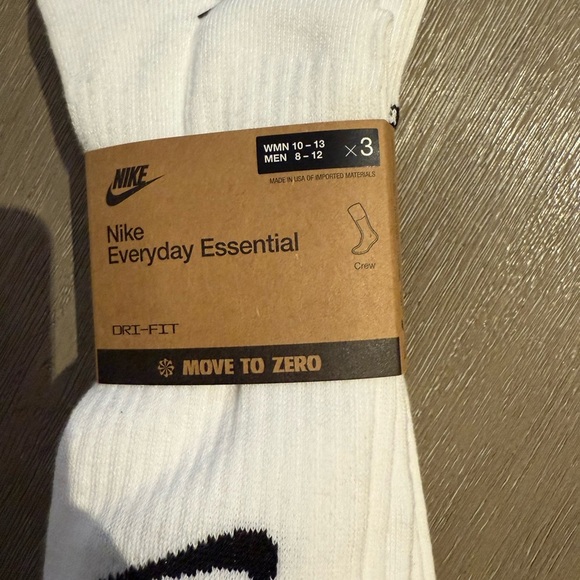 Nike Everyday Essential move to zero  White Socks - Picture 2 of 2